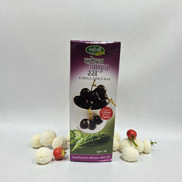 Swadeshi Karela Jamun Ras - Natural Diabetes Care Juice | Blood Sugar Control & Immunity Booster - 500ml