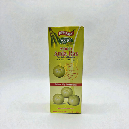 Swadeshi Shudh Amla Ras - Pure Emblica Juice | Rich Source of Vitamin C & Energy - 500ml
