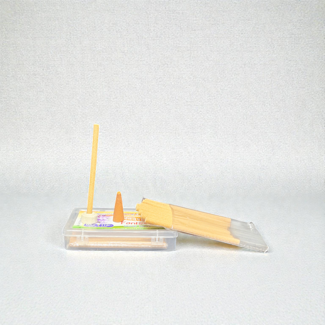 Adhunik Swadeshi Bhandar Fantasia Lavender Dhoop Sticks – Natural Lavender Fragrance Incense for Puja, Meditation & Relaxation (24 Sticks Pack)