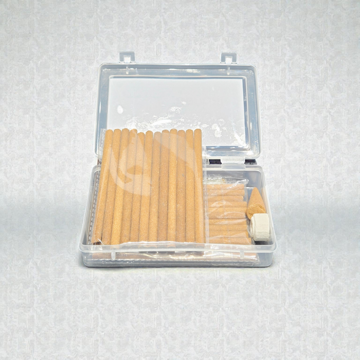 Adhunik Swadeshi Bhandar Sandal Dhoop Sticks – Natural Sandalwood Fragrance Incense for Puja, Meditation & Spiritual Rituals (24 Sticks Pack)