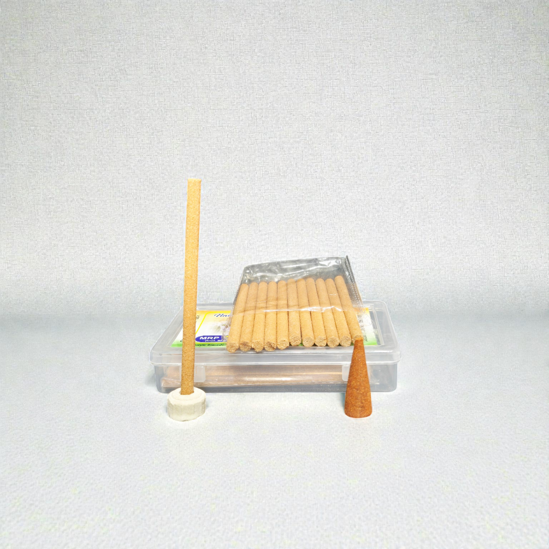 Adhunik Swadeshi Bhandar Lavender Dhoop Sticks – Natural Lavender Fragrance Incense for Puja, Meditation & Relaxation (24 Sticks Pack)