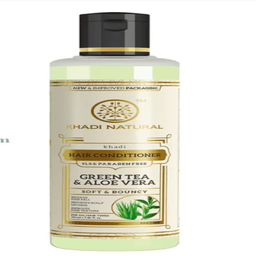Khadi Natural Green Tea & Aloe vera Hair Conditioner (SLS & PARABEN FREE)