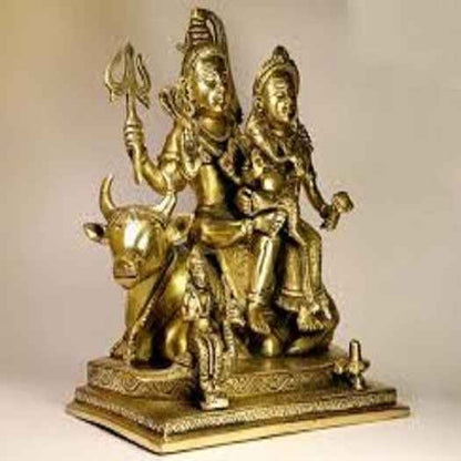 Brass Shiva Family Idol Shiv Parivar Statue
