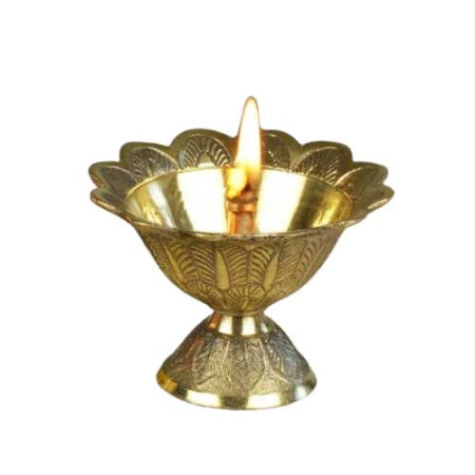 Brass Jyoti Pooja Diya / Oil Puja Lamp