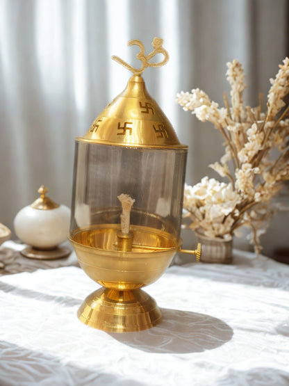 Akhand Deep Oil Lamp – Long-Lasting Traditional Hindu Pooja Diya for Home & Temple