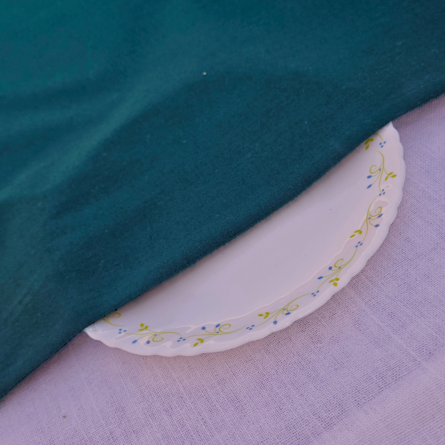 Deep Green Plain Woolen Fabric | Width 42 Inches