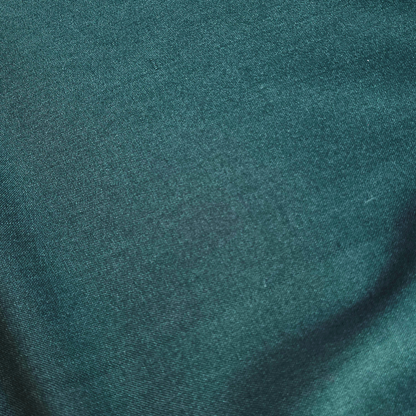 Deep Green Plain Woolen Fabric | Width 42 Inches