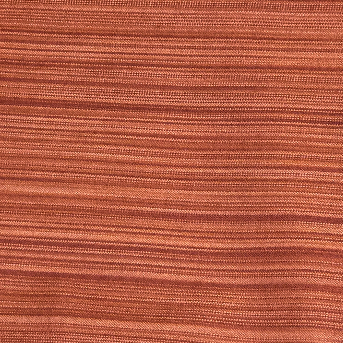 Warm Rust Brown Woolen Fabric with Fine Vertical Texture | Width 42 Inches