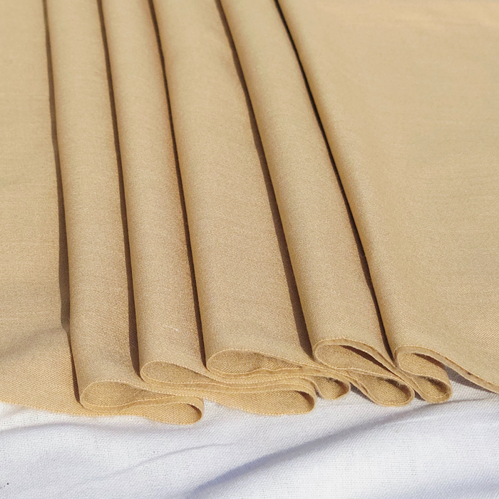 Soft Beige Plain Woolen Fabric | Width 42 Inches