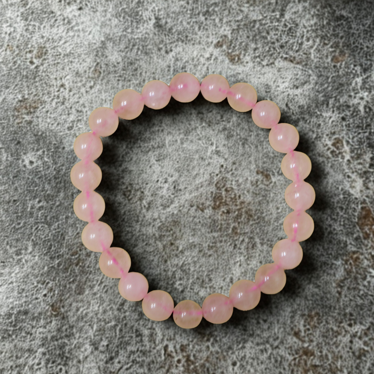Rose Quartz Bracelet – Natural Healing Crystal for Love, Peace & Positivity