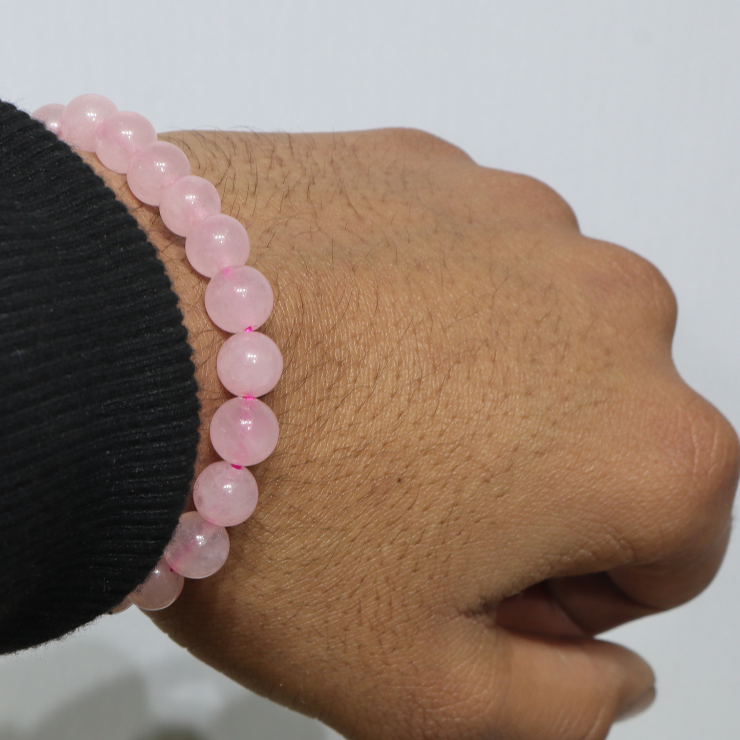 Rose Quartz Bracelet – Natural Healing Crystal for Love, Peace & Positivity