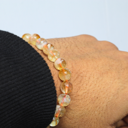 Yellow Citrine Bracelet – Natural Crystal for Prosperity, Positivity & Success