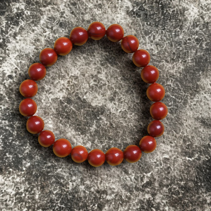 Red Jasper Bracelet – Natural Grounding Crystal for Strength, Stability & Energy