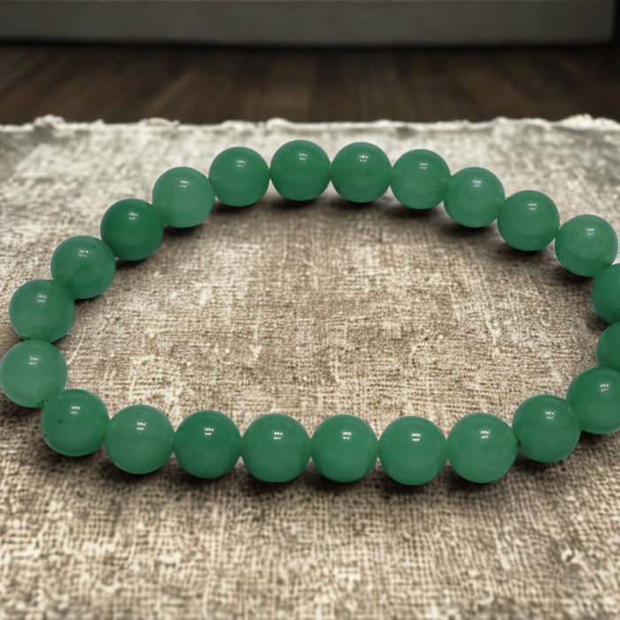 Green Aventurine Bracelet – Natural Luck & Prosperity Crystal