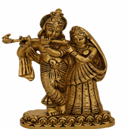 Brass Radha Krishna Idol