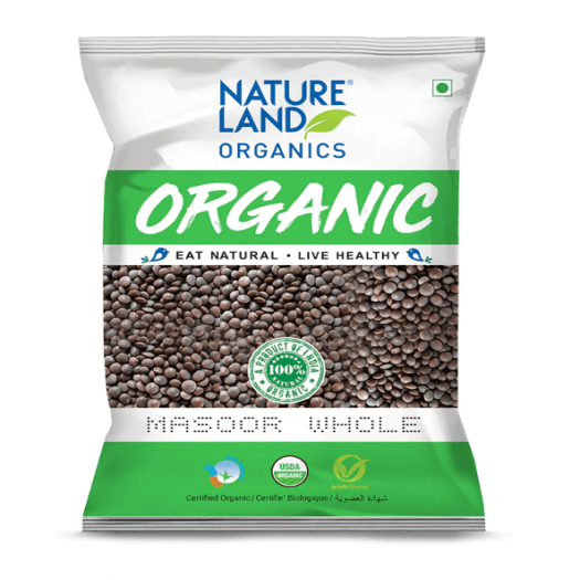 Natureland Organics Masoor Whole