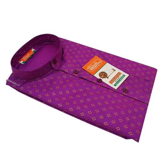 Mens Khadi Cotton Linen Kurta (Full Sleeves)