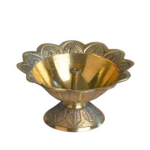 Brass Jyoti Pooja Diya / Oil Puja Lamp