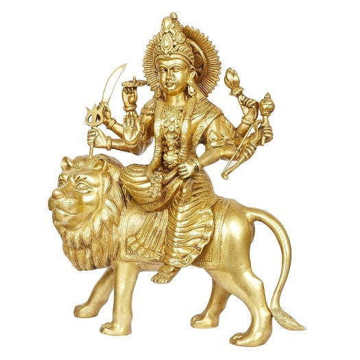 Brass Sherawali  Maa ( Big )