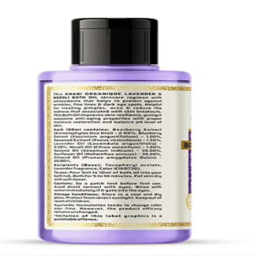 Khadi Organique Lavender & Neroli Bath Oil