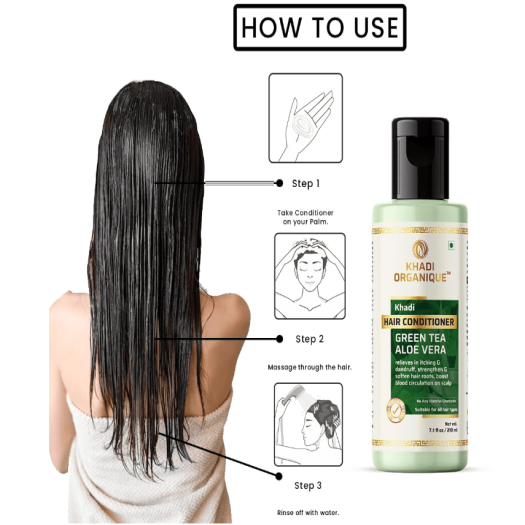 Khadi Organique Green Tea & Aloe vera Hair Conditioner