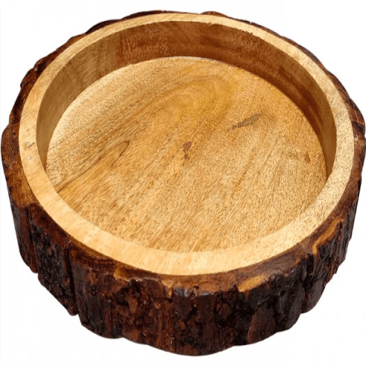 Wooden Round serving tray
