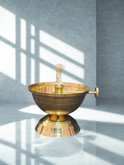 Akhand Deep Oil Lamp – Long-Lasting Traditional Hindu Pooja Diya for Home & Temple