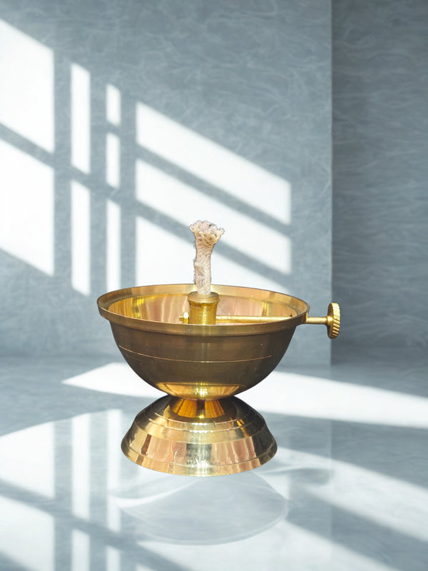 Akhand Deep Oil Lamp – Long-Lasting Traditional Hindu Pooja Diya for Home & Temple