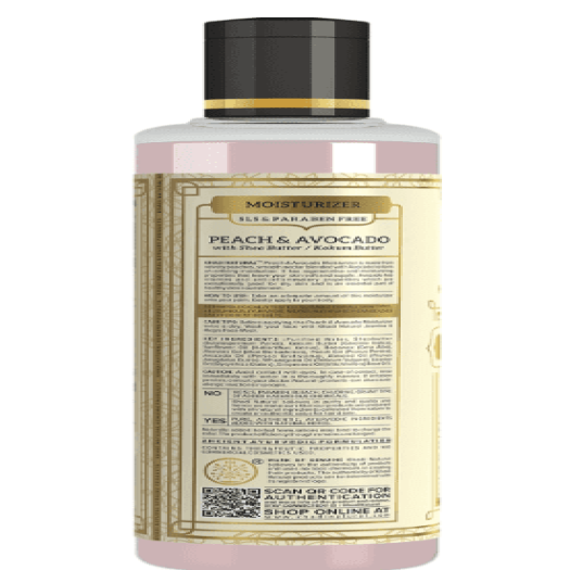 Khadi Natural Peach & Avocado Moisturizer (Sls & Paraben Free)
