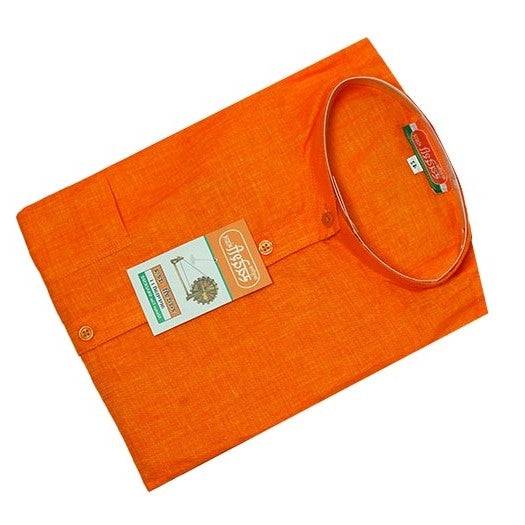 Orange Linen Kurta