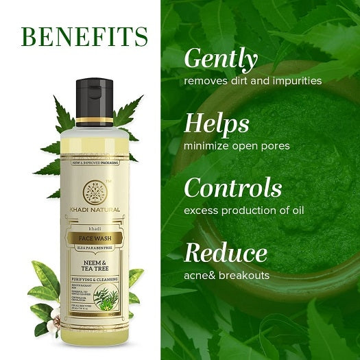 Natural Neem & Tea Tree Herbal Face Wash