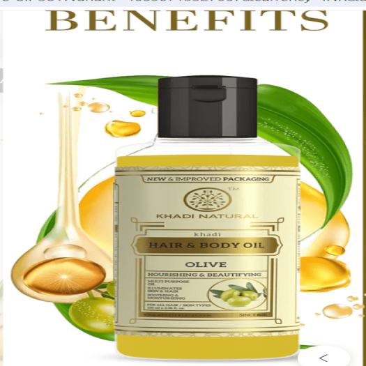 Khadi Natural Hair & Body Olive Oil