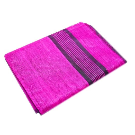 Pure Ghicha Pink Silk Saree