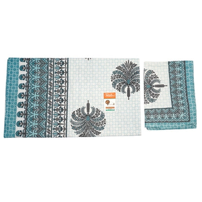 Cotton  Bedsheet Double With Pillow Cover ( King Size)