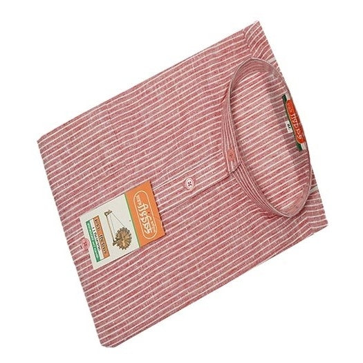 Mens Khadi Cotton Linen Kurta (Full Sleeves)