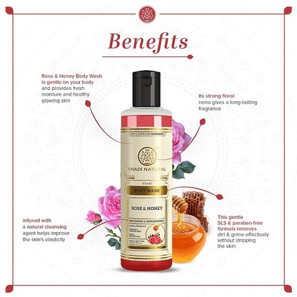 Khadi Natural Rose & Honey Body Wash (SLS Ã Â¤â€Ã Â¤Â° Ã Â¤ÂªÃ Â¥Ë†Ã Â¤Â°Ã Â¤Â¾Ã Â¤Â¬Ã Â¥â€¡Ã Â¤Â¨ Ã Â¤Â«Ã Â¤Â¼Ã Â¥ÂÃ Â¤Â°Ã Â¥â‚¬)