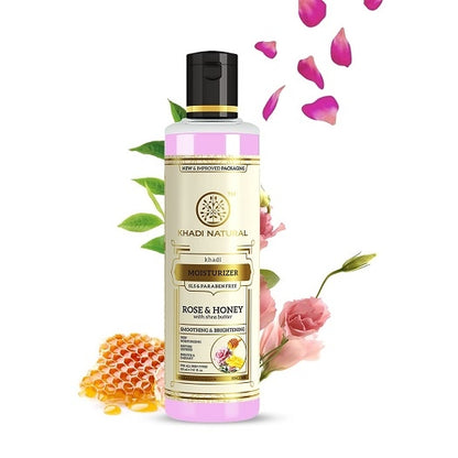 Khadi Natural Rose & Honey Moisturiser (SLS & PARABEN FREE)
