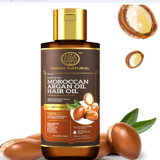 Khadi Natural Renewing Moroccan Argan Hair Oil