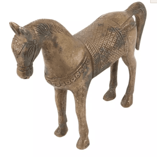 Brass Standing Horse Showpiece