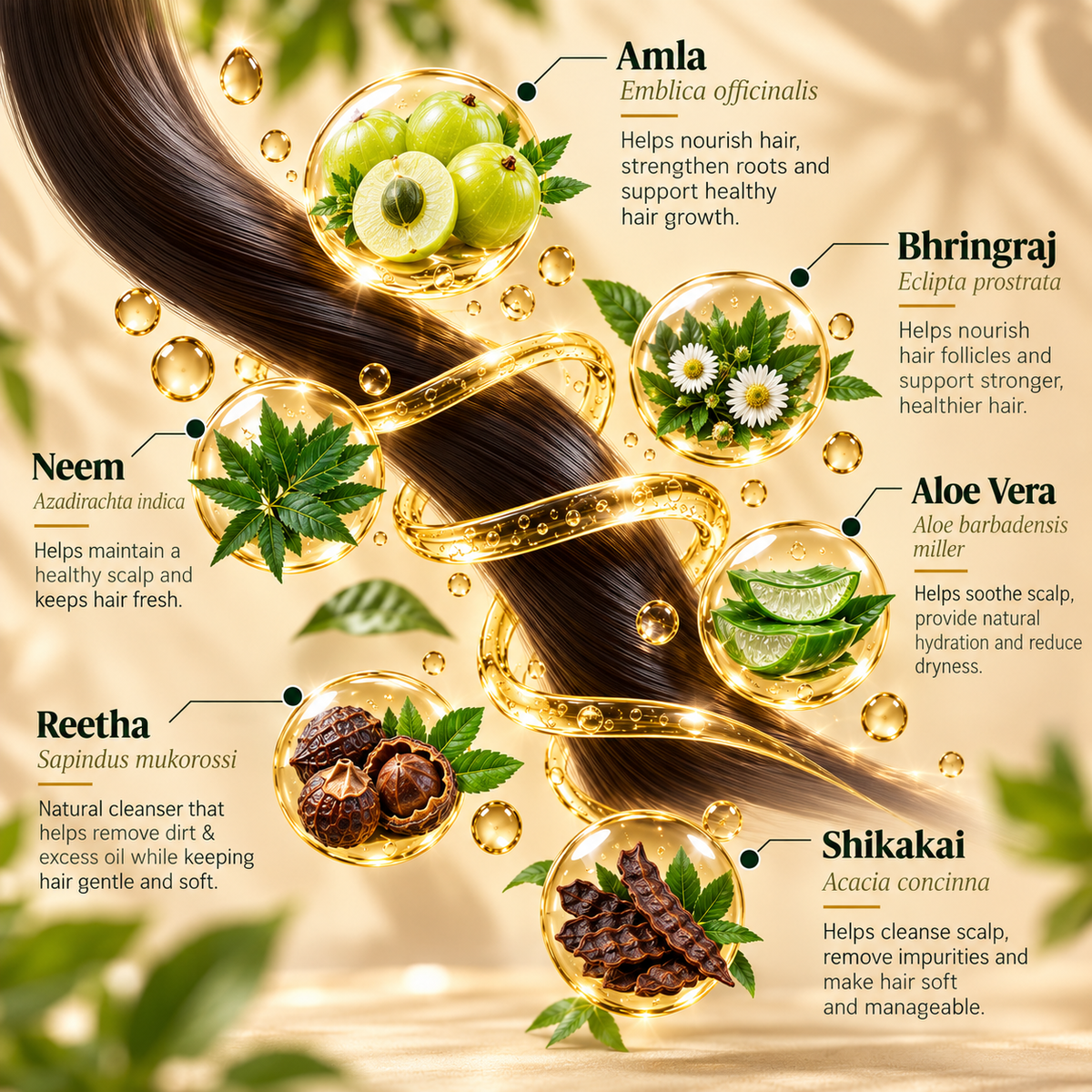 SATVA Amla and Bhringraj Hair Cleanser hair Ingredients