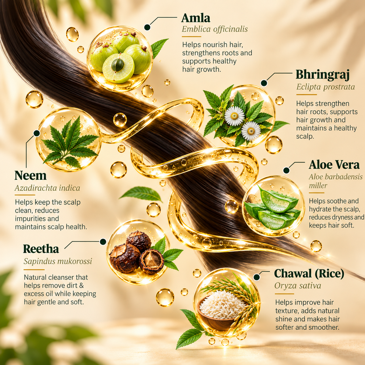 SATVA Khadi Amla & Bhringraj Hair Cleanser Ingredients