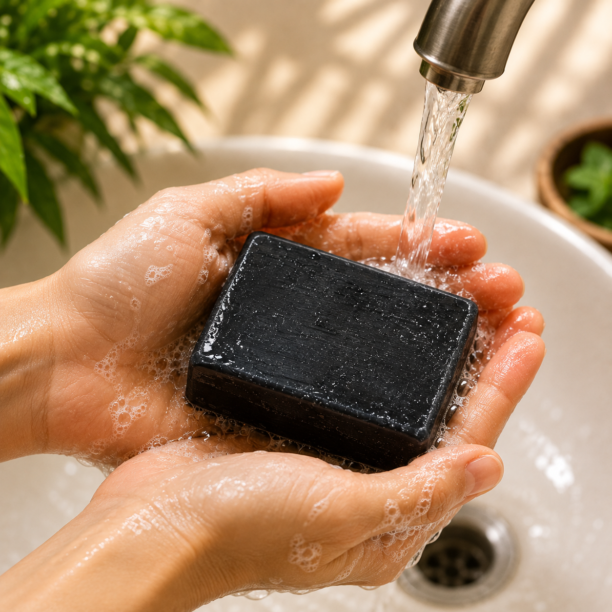 Satva Herbal Charcoal Soap Natural Detox Bath Bar