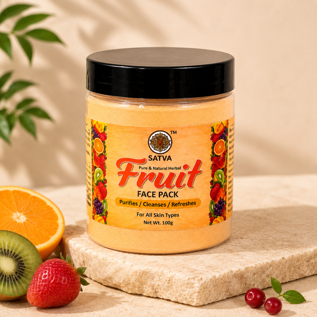 Satva Fruit Face Pack Herbal Fruit Powder for Skin Care