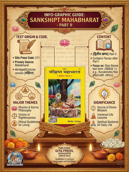 Gita Press Sankshipt Mahabharat Book [Volume 2] – Illustrated Hindi Edition