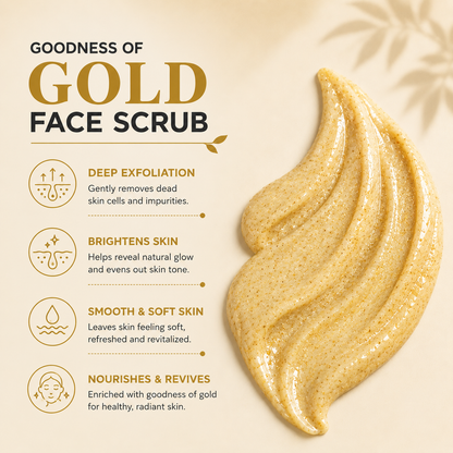 Satva Gold Facial Scrub for Smooth and Fresh-Looking Skin