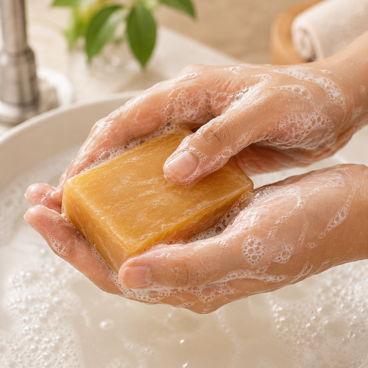 Satva Herbal Gold Bath Soap Natural Skin Care