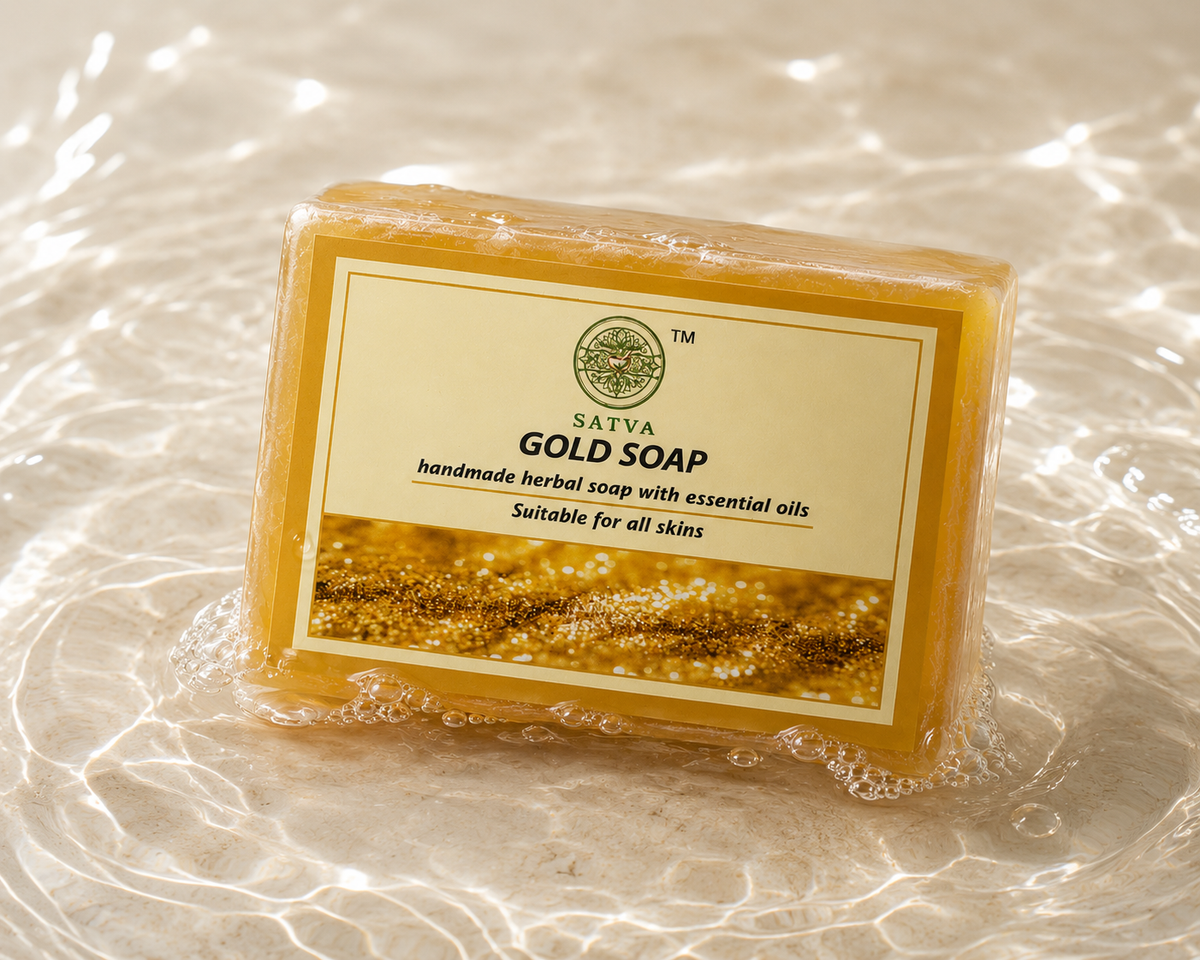 Satva Gold Soap Premium Handmade Bath Soap