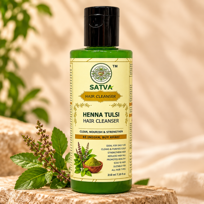 SATVA Henna Tulsi Hair Cleanser – 210ml