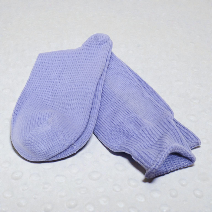 Premium Light Purple (Lavender) Woolen Socks for Women – Soft Ribbed Knit Winter Crew Socks for Warmth
