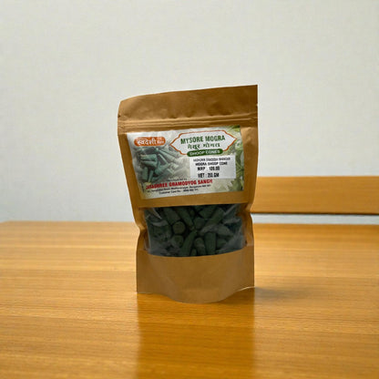 Adhunik Swadeshi Bhandar Mysore Mogra Dhoop Cones – Natural Mogra Fragrance Incense Cones for Puja & Meditation (200g)